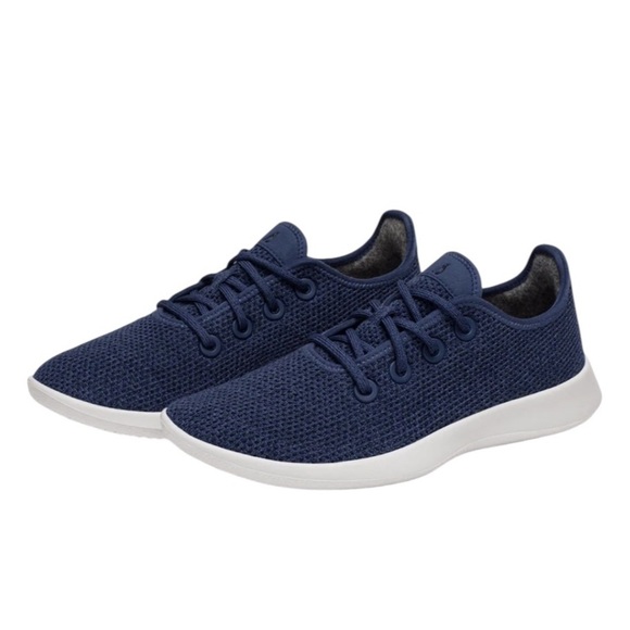 Allbirds Men’s Tree Runners Hazy Indigo Blizzard Sole Size 9 - Picture 1 of 11